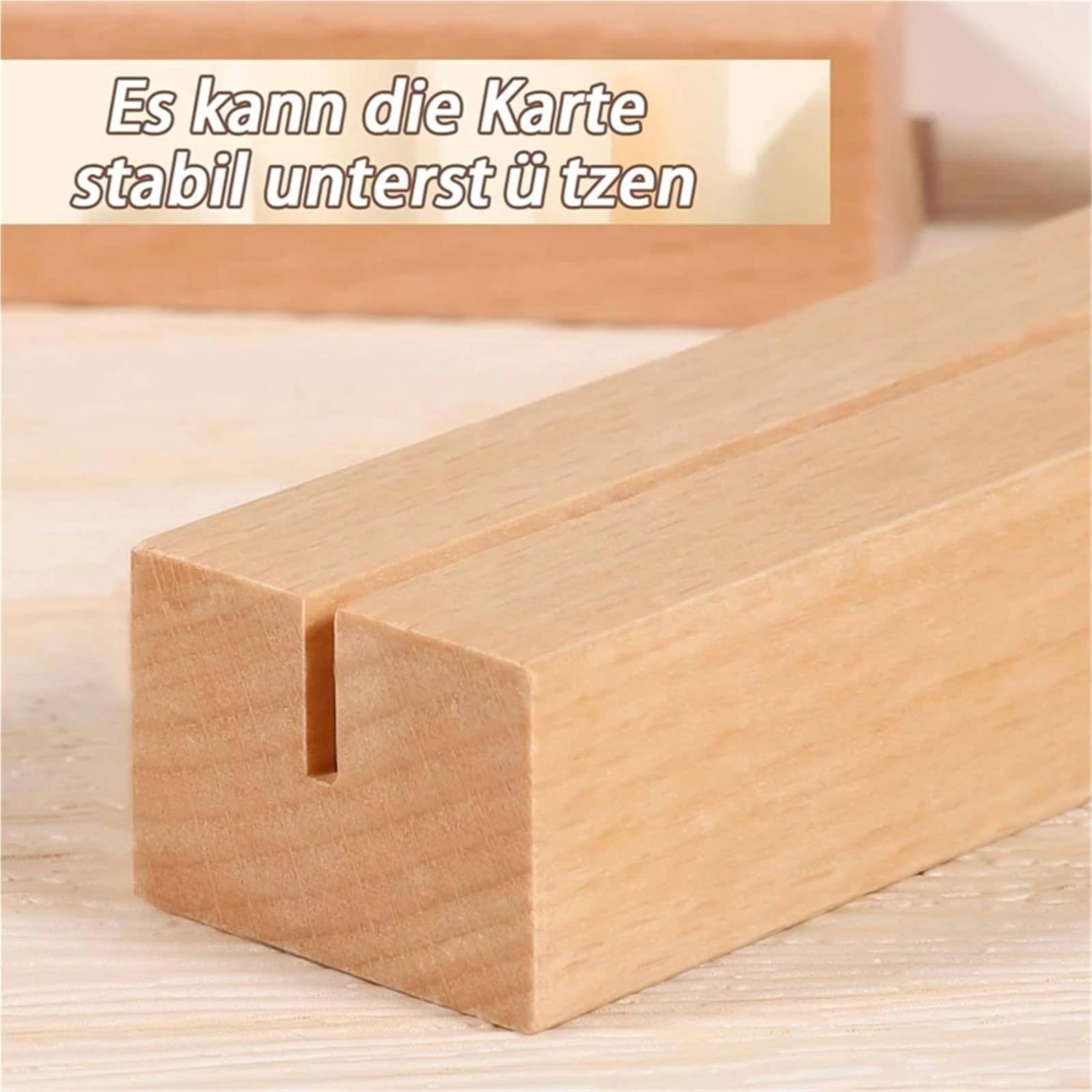 Tischkartenhalter aus Holz, 24er-Pack for rustikale Hochzeitstisch-Namensschilder