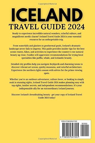 ICELAND TRAVEL GUIDE 2024: Journey to a Land Shape by Water, Fire, and Ice where Raw Nature Flourish