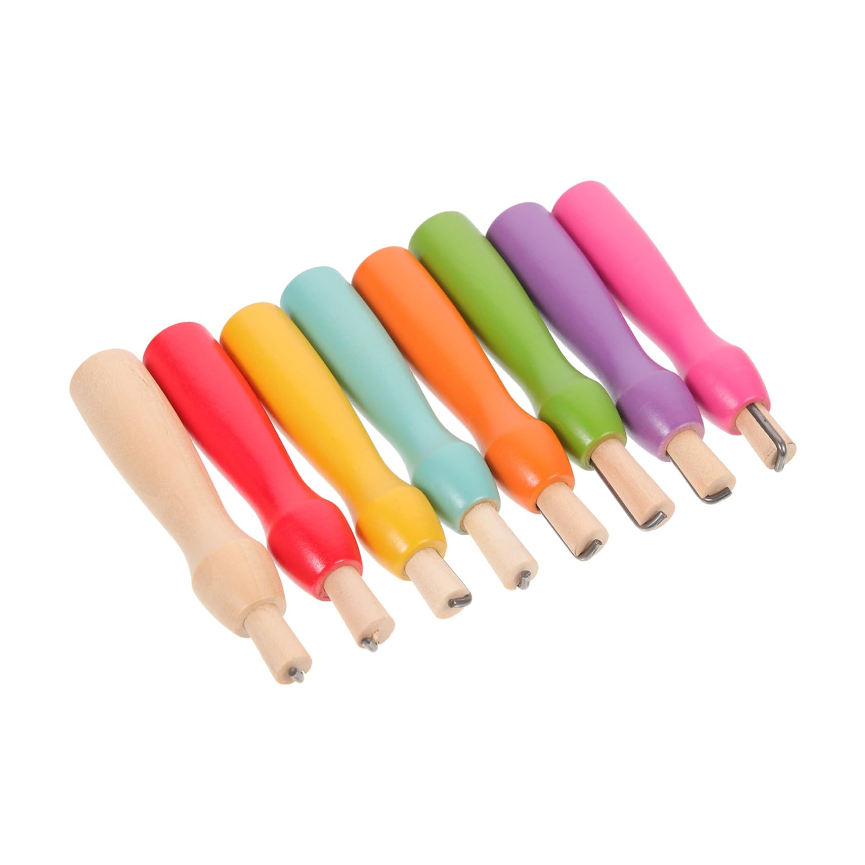BEBEMOKO 8Pcs Ergonomic Felting Needles for DIY Embroidery Crafts Comfortable Handle for Needle Felting Art Projects for Beginners and Enthusiasts