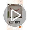 Image of Handcrafted Festive TORAN /BANDHANWAR #8A (1 PC) - for Diwali, Dussehra, Ganesh Chaturthi, Janmashtami, Weddings, House-Warming, Event Decor, 100 cm