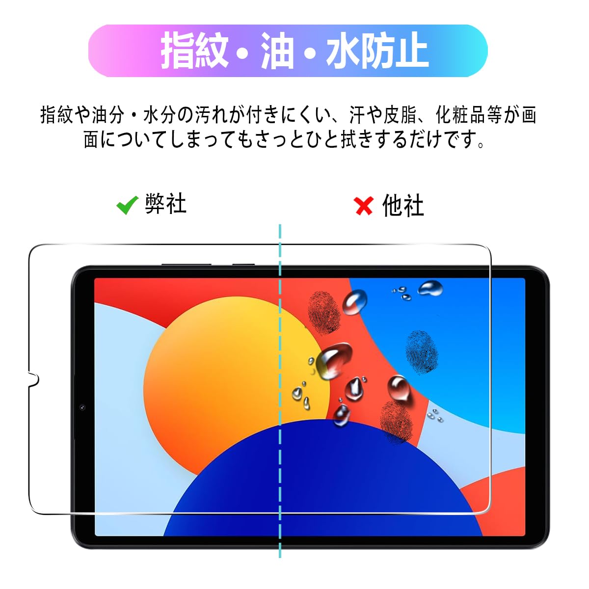 Amazon.co.jp: 【2枚セット】 対応 Redmi Pad SE 8.7 4G ガラス