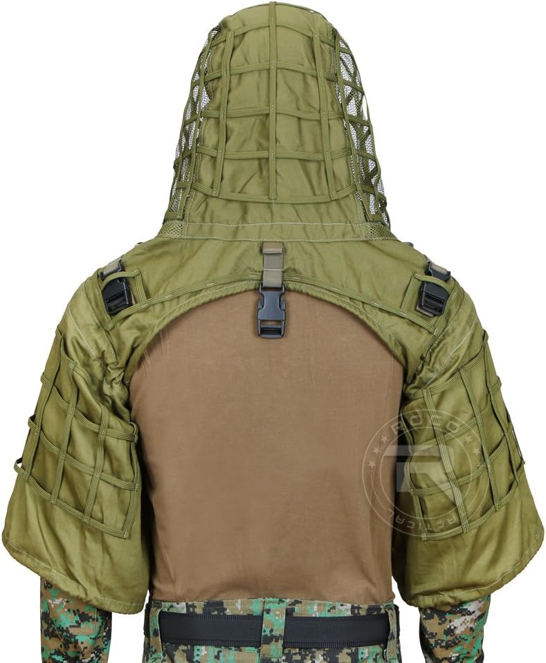 Tactical Sniper Ghillie Suit Lightweight Hunting Ghillie Suit Foundation Army Green