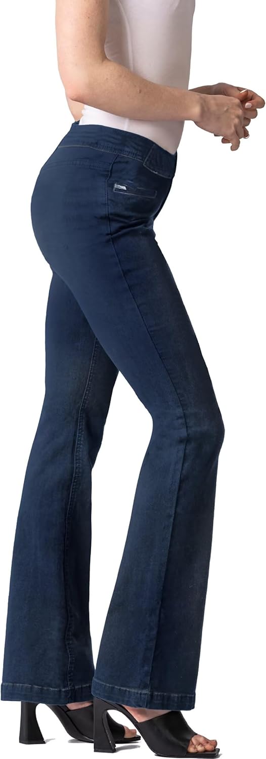 Hybrid & Company Women's Slim Boot Cut Stretch Pants - Image 3