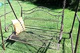 Hollywoodschaukel Metall Antik 2 Sitzer Gartenschaukel Schaukel Garten Schmiedeeisen - 6