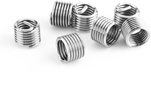 Miniatura 6 de Kits de reparación de rosca helicoidal de 25 piezas para reparación automática, insertos de rosca de acero inoxidable M6 x 0.039 x 0.315 in