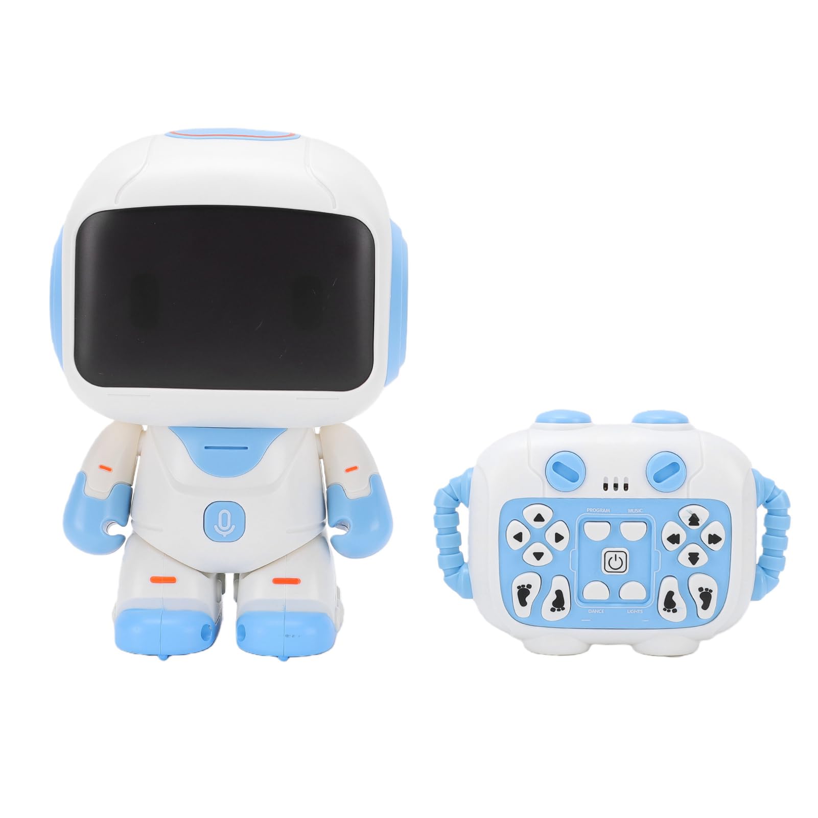 Asixxsix Robot Giocattolo per Bambini, Robot Intelligente Interattivo Programmabile con Ruote e Gambe Ambulanti, Intelligenti RC con Conversazione, Ballo
