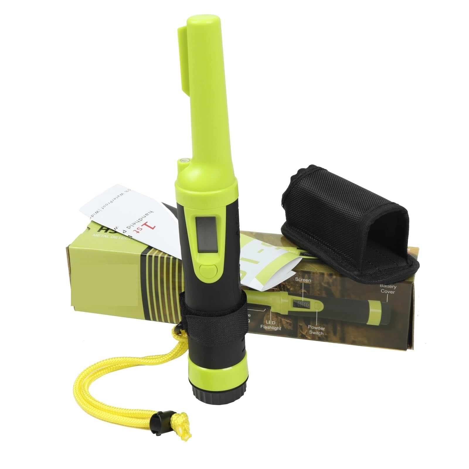 Détecteur de métaux localisateur entièrement étanche à écran LCD - (Trois Modes) Sonde Recherche trésor 360 ° pour la détection de l'or