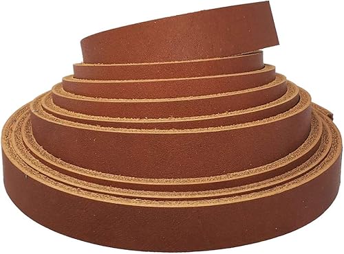 Tiras de cuero Latigo de 12 x 84 pulgadas, colores brillantes, tiras de cuero Latigo de 6-7 onzas (0.094-0.110 in), ideales para cinturones,