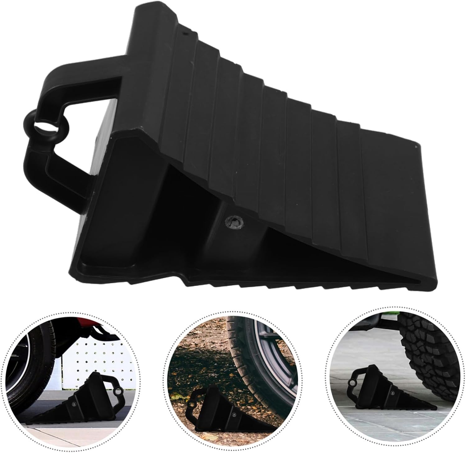 CHILDWEET Tire Stopper for Trucks Rv Wheel-Slip Mats Caster Wheel Stoppers Tire Chock Long-Term Durability Stable Base