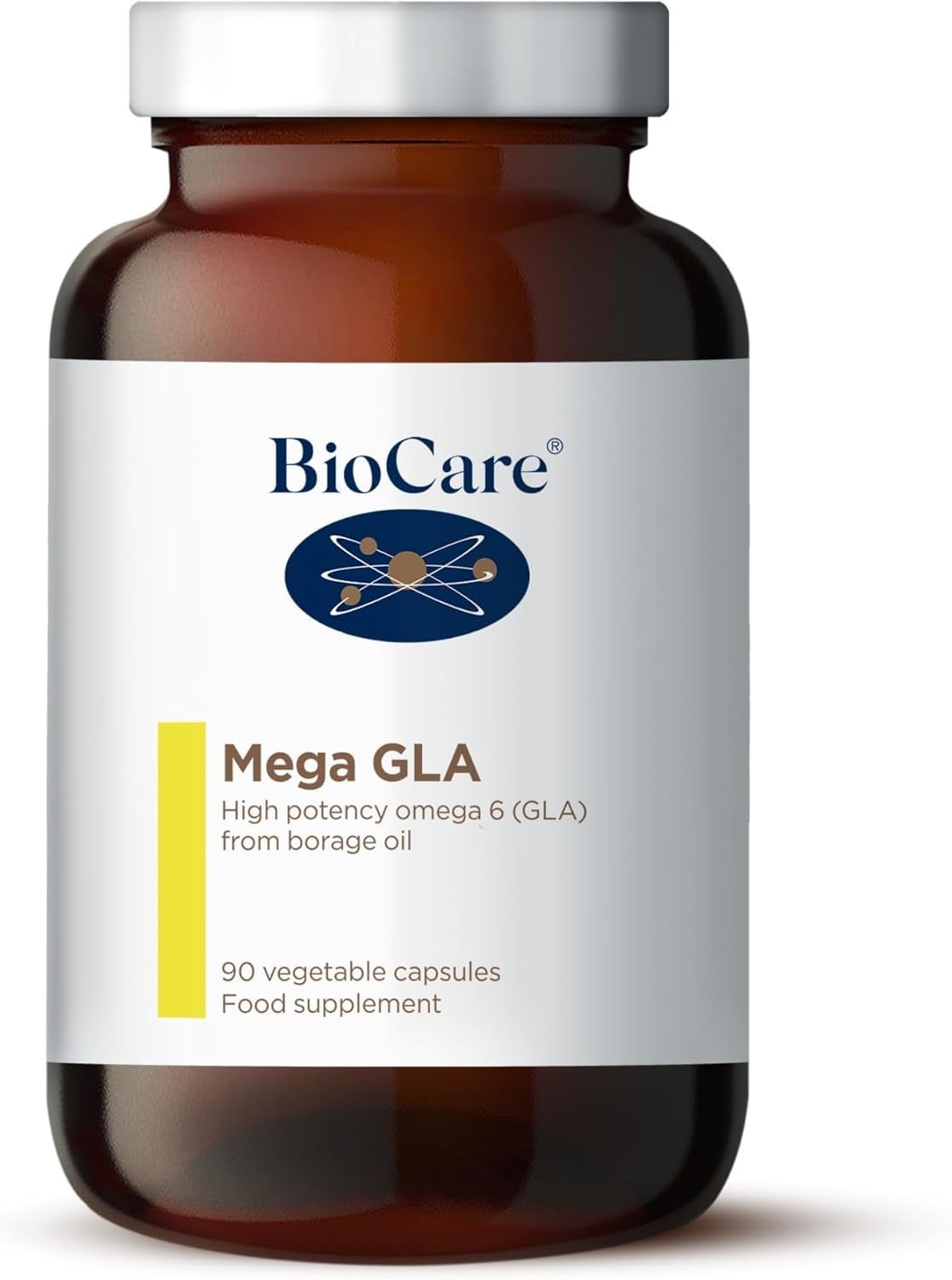 Biocare Unisex Clear Fish Oil Supplements Mega Gla Omega 6 X 90 Capsules In