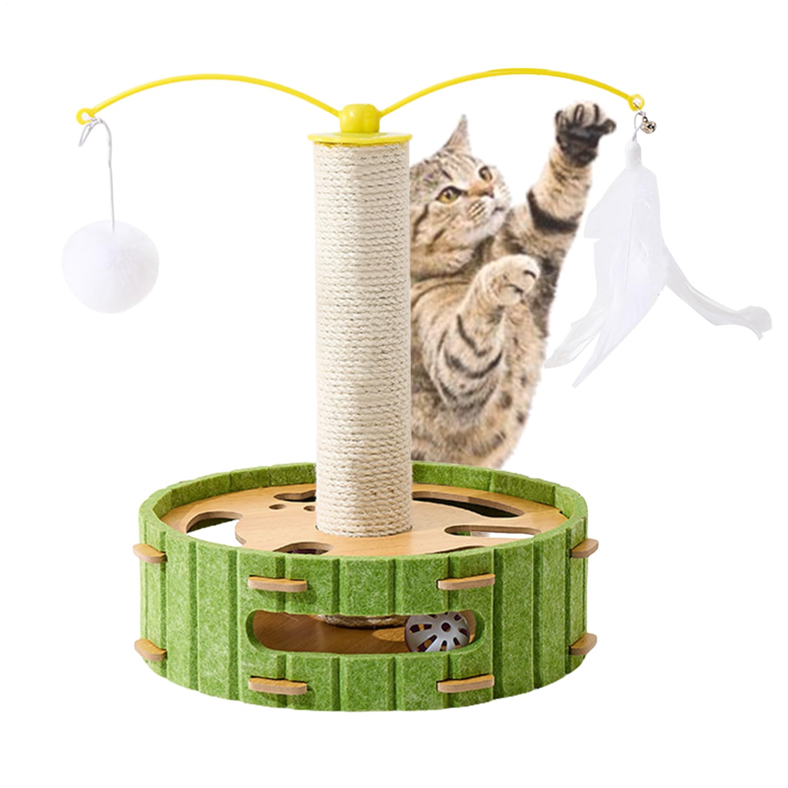 Arbre à , d'enrichissement avec Circuit à Balles - Grattoir à Chat