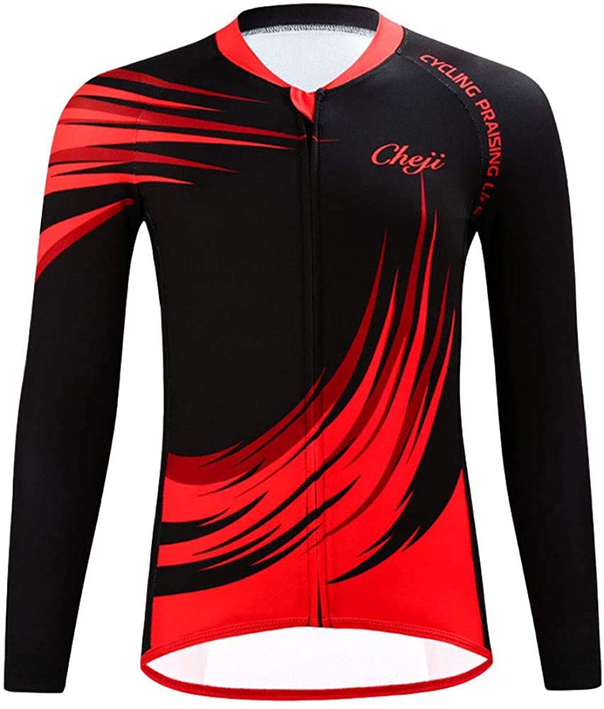 Traje De Ciclismo Niño Maillot De Ciclismo Niño (Bicicleta Camiseta Manga Larga + Pantalones Largos con Asiento Acolchado)
