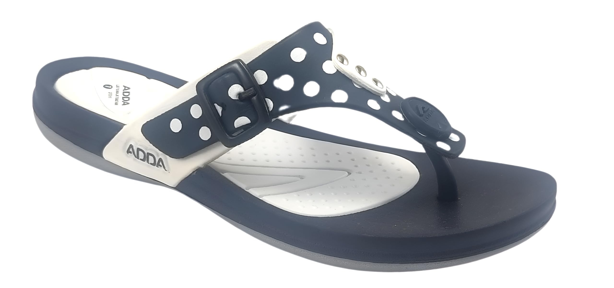ADDA || Durable & Comfortable || Anti-skid Sole || Lightweight || Fashionable || Super Soft || Outdoor Slipper || Slippers for Women (NAVY-WHITE, 7) (B0CMCZSX71) Amazon Price History, Amazon Price Tracker