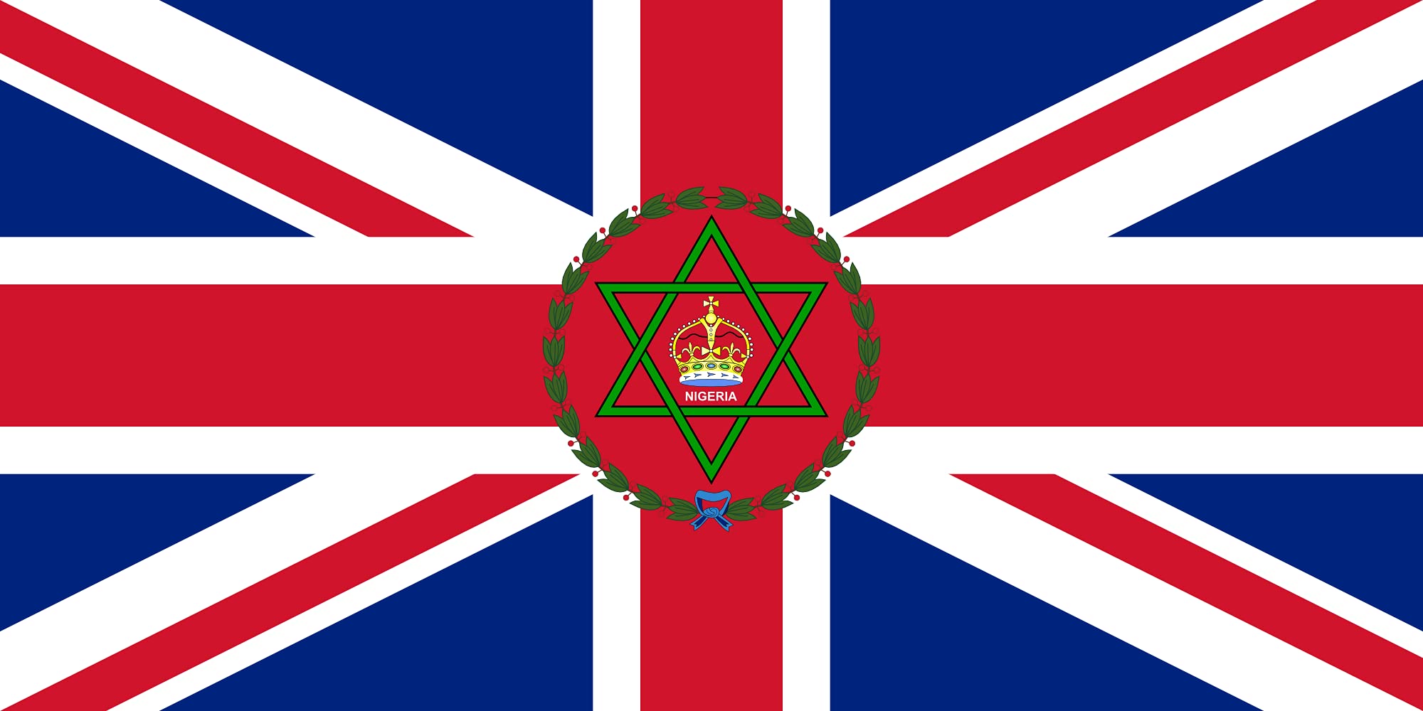 Drapeau XL Governor of Nigeria résistant pour commémorations et musées