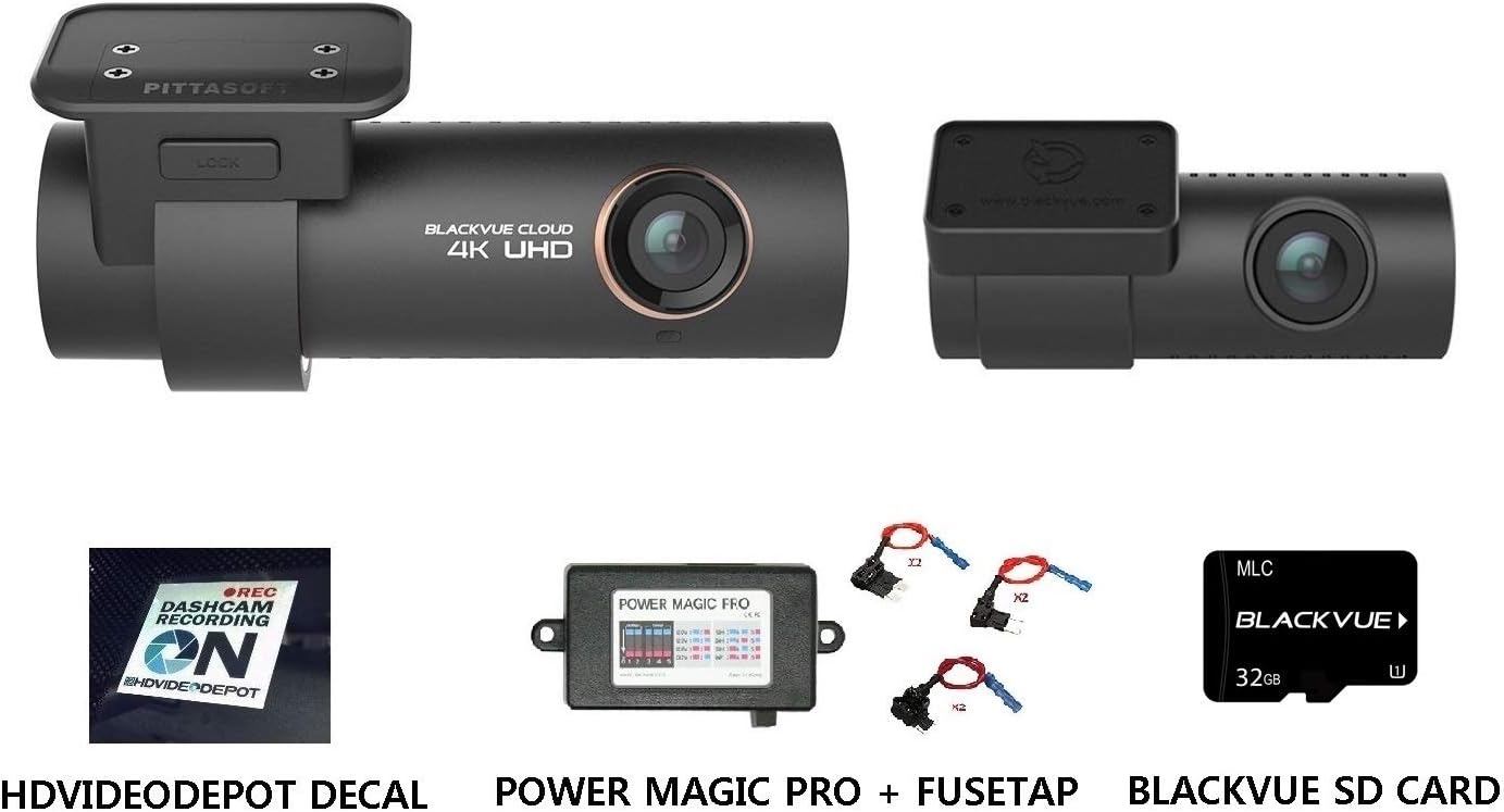 Amazon.com: Blackvue DR900S-2CH 32GB + Power Magic Pro Hardwire Kit 2 ...