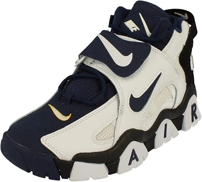 Nike Air Barrage Mid Funda de protección Negro, (Blanco/azul  marino/negro/naranja láser), 40.5 EU : Amazon.es: Moda