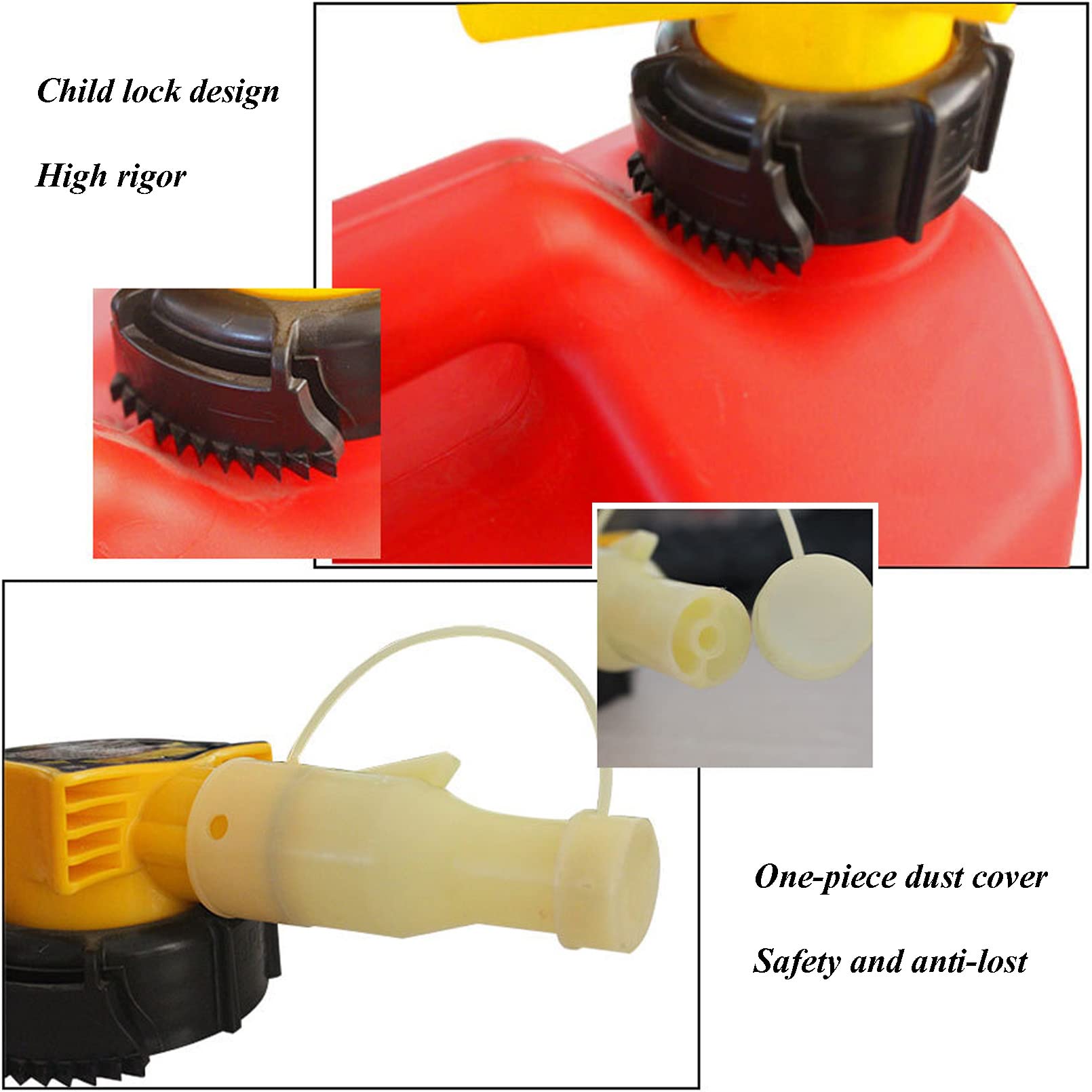 Lata de Gasolina el Plastico Gasolina Recipientes para Gasolina Lata de el Plastico para Gasolina Garrafa de Combustible Boquilla flexib 5L