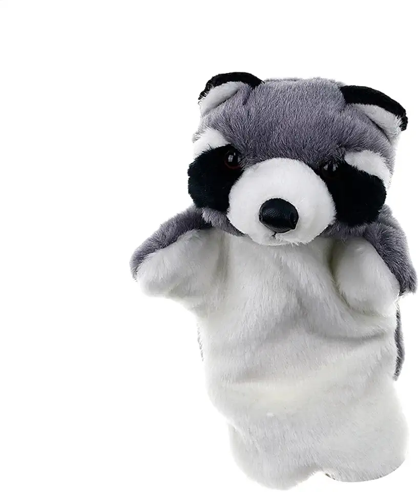 Hand Puppet Dog Toy Interactive Cute Plush Animal Wrestler Doll