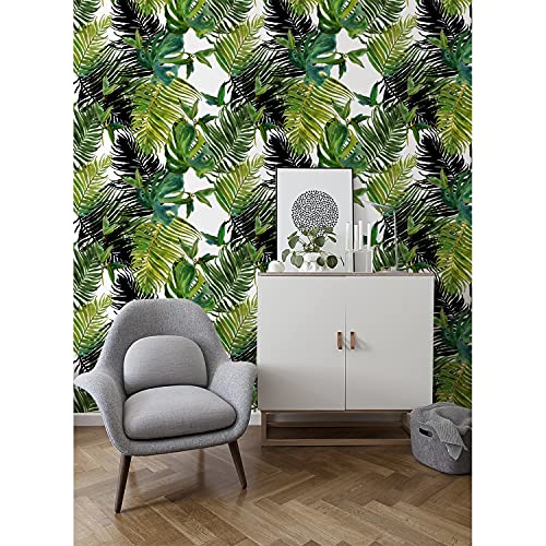 Papier peint stickers muraux 250x250 cm auto-adhésive fleurs tropicales