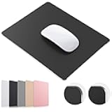 Mouse Pad, Black Hard Metal Aluminum Mouse Pad, Premium Dual-Side Waterproof Fast and Accurate Control Mousepad for Office, Home and Gaming, Small Size, 9