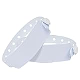 Wristall 100 Pack White Hospital Wristbands Vinyl Patient Id Bands Medical Plastic Wristbands by Fivepeans