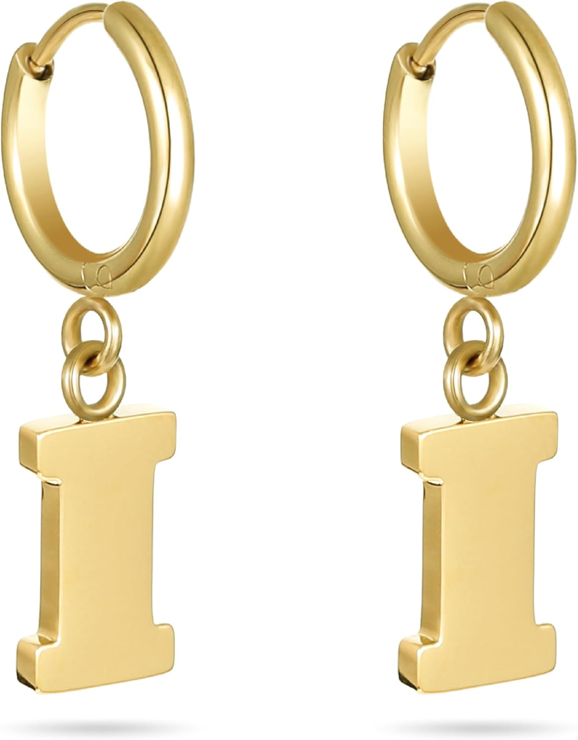 Stone Armory Earrings for Illinois Fighting Illini – 18K Gold Plated Stainless Steel Jewelry Designed for Sensitive Skin – A Gift for University of Illinois Fans, Women, and Graduates