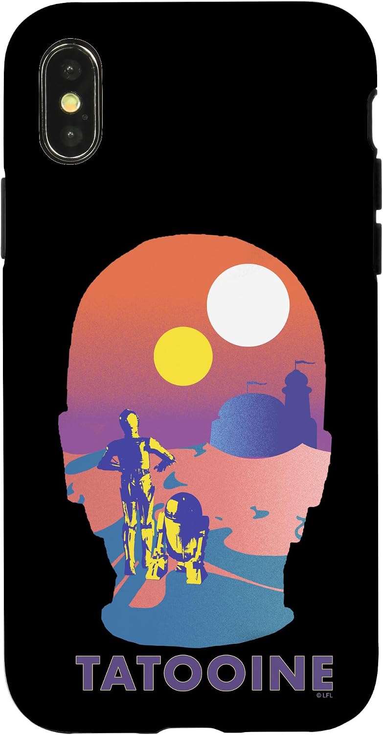 iPhone 14 Star Wars Tatooine C-3PO Silhouette Fill Case