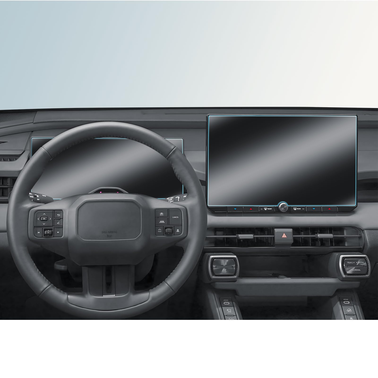 BIBIBO 2 protectores de pantalla mate antirreflejos para RAV4 2026 2026+ Toyota RAV4 (XSE/Limited) 12.9 pulgadas Navi + tablero de 12.3 pulgadas [vidrio templado antiarañazos reduce las huellas
