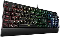 TECLADO MECÂNICO GAMER REDRAGON KALA RGB PRETO SWITCH AZUL K557RGB (PT-BLUE)