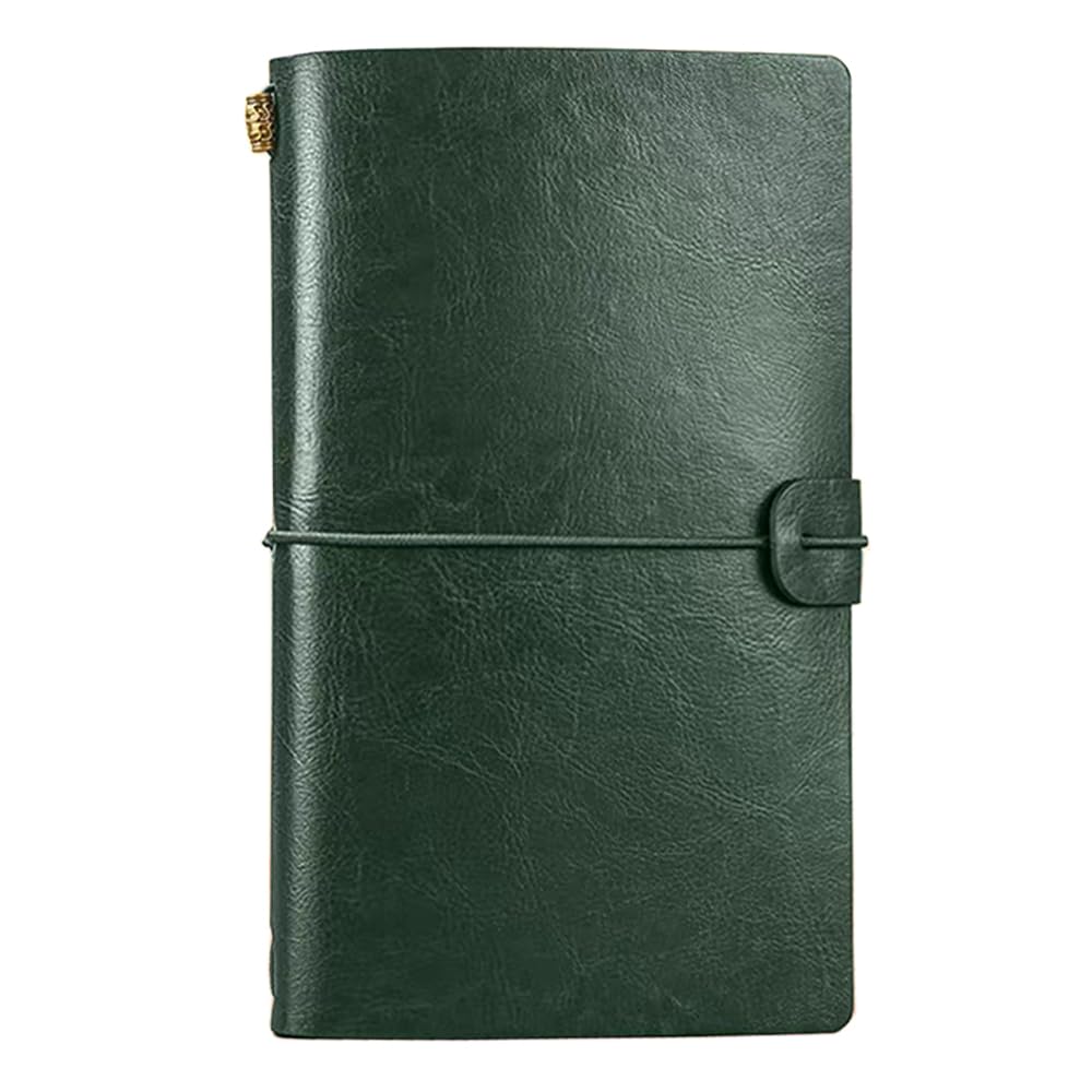 NectaRoy Retro Vintage Refillable Leather Notebook with Lined and Blank Inserts, Travelers Journals Diary Notepad,12x20cm — image 1