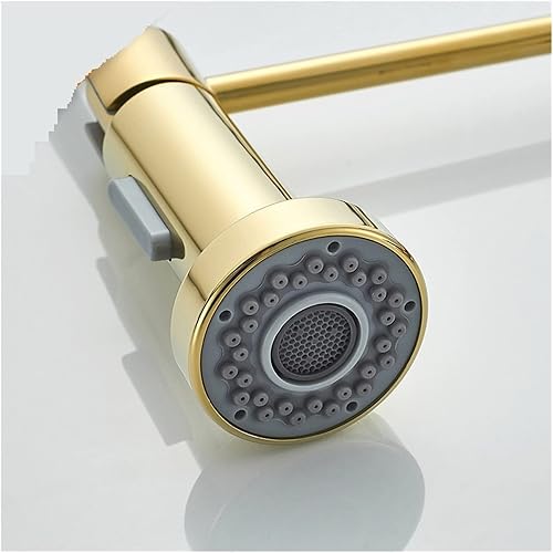 Miniatura 6 de KYLEX Grifo extraíble para fregadero de cocina rociador de corriente de cocina grifo gourmet giratorio grifo mezclador de lavabo caliente grúa fría