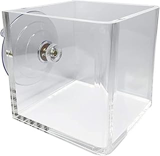 Window Planter Transparent Window Planter Box Acrylic Suction Cup DIY Decorative Clear for Home Office Balcony, Square