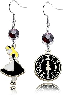 Asymmetrical Alice earrings Alice Earrings for Women Girls Alice Pendant Earrings Alice Fans Gift Birthday Gifts for Girlfriend