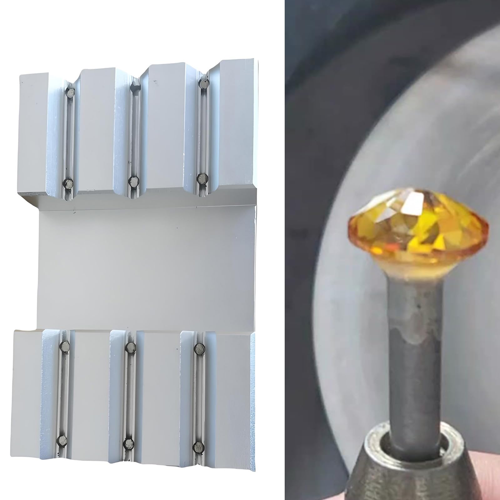 Precisions Accessoire d'alignement de bijoux ergonomique Parfait pour le placement de pierres dans divers environnements d'artisanat Outil d'alignement lapidaire
