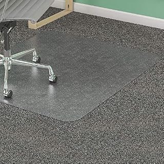 Lorell Rectangular Medium Pile Chairmat Chair Mat, Clear