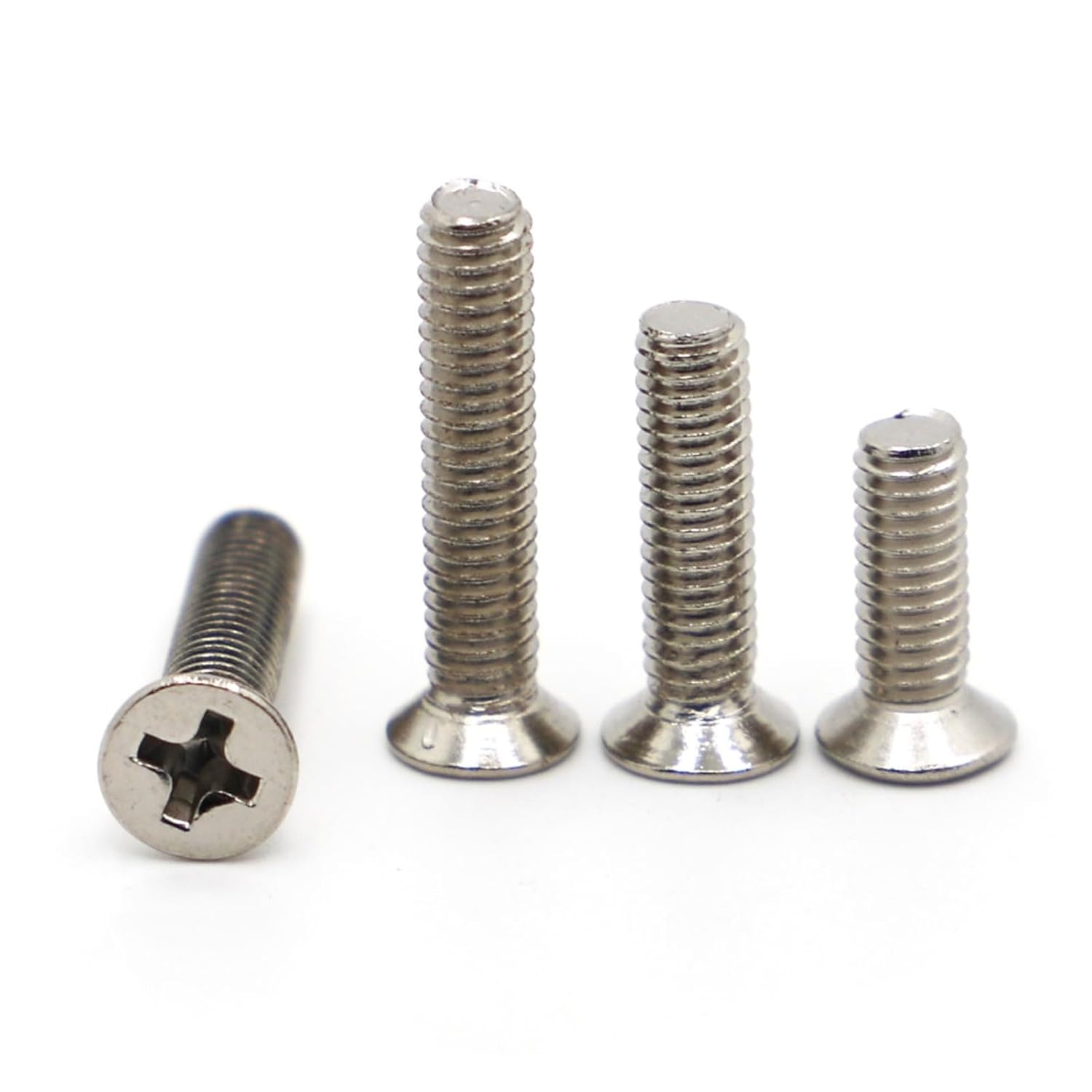 Flat Head Machine Bolts, 50 Pcs Screw Cross Flat Countersunk Head Screws M4(M4*20mm)