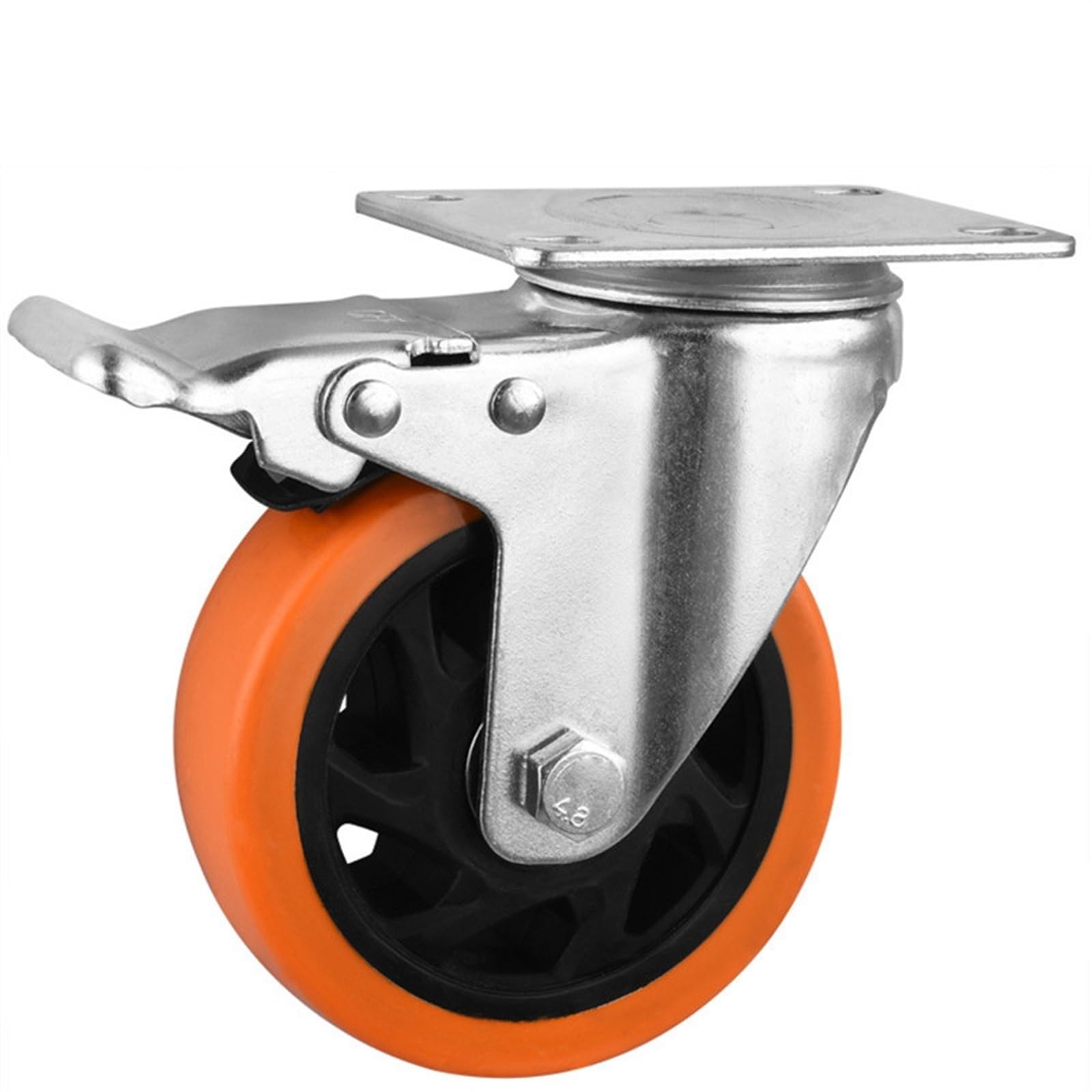 Roulettes universelles AVIMYA 3 pouces frein double roulement roulette mecanique rotative etabli