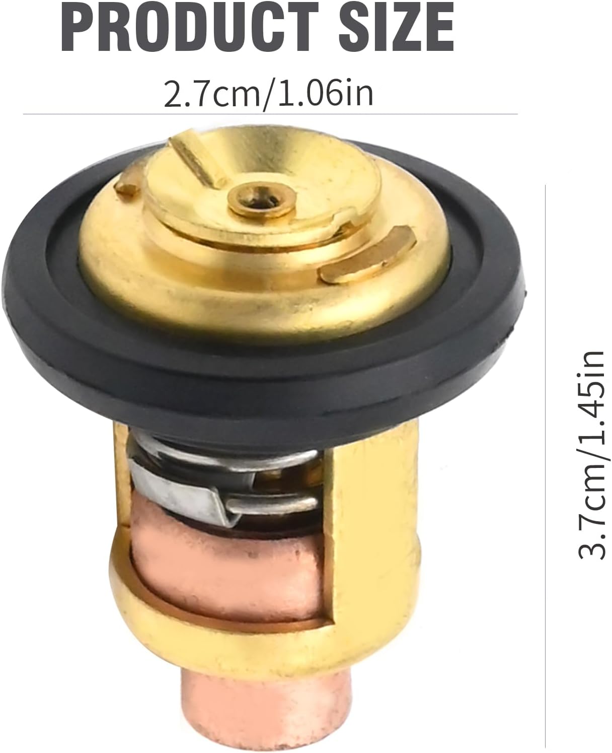 434841 143F Thermostat with Gasket Replacement for Johnson Evinrude 5-235 HP Outboard Replacement for Mercury Mariner 5-235 HP Outboard Replaces 5005440 833072003 18-3672 378065 393659 508626