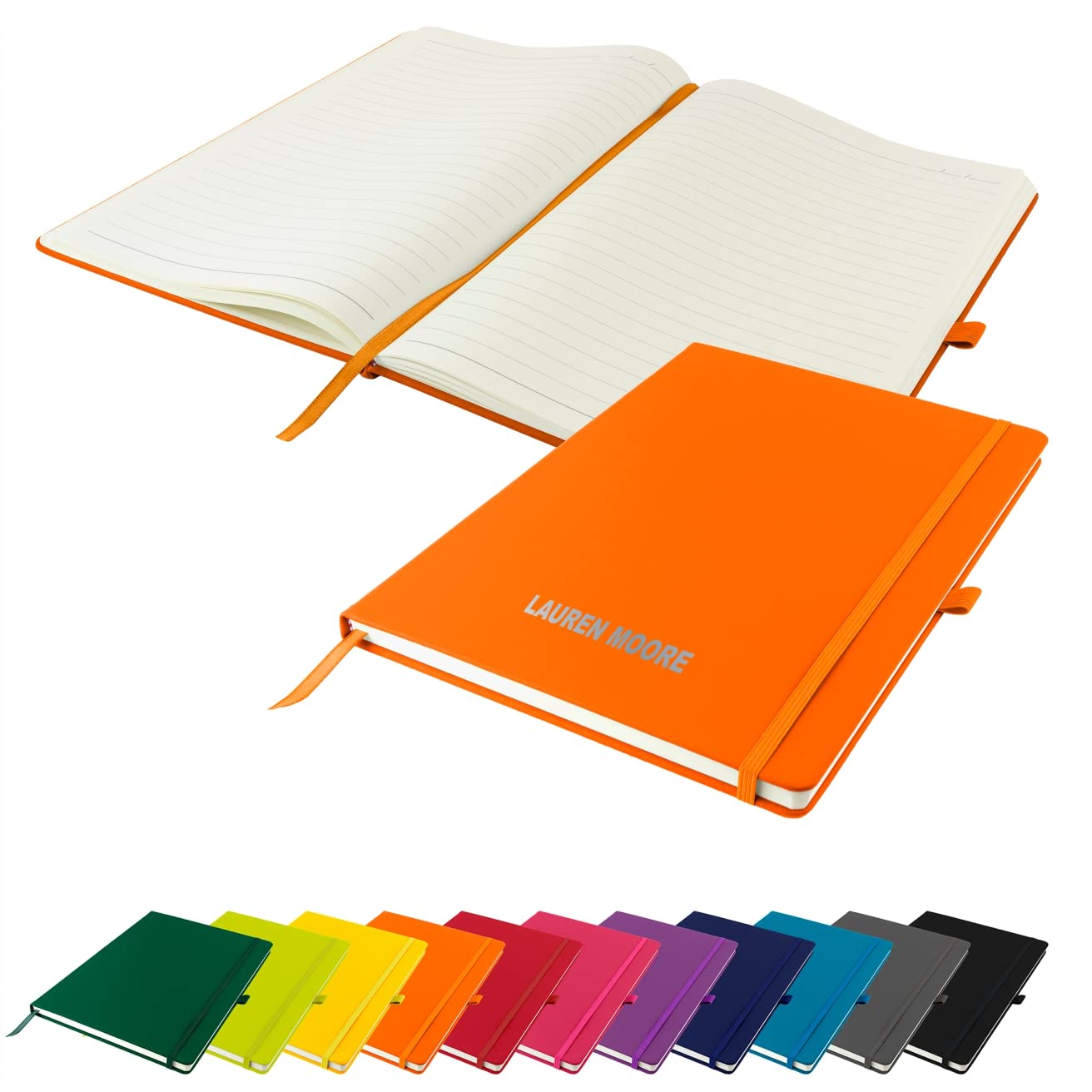 That's My Pencil Personalised A4 Notebooks/Note Pad- Printed with Name (Orange)