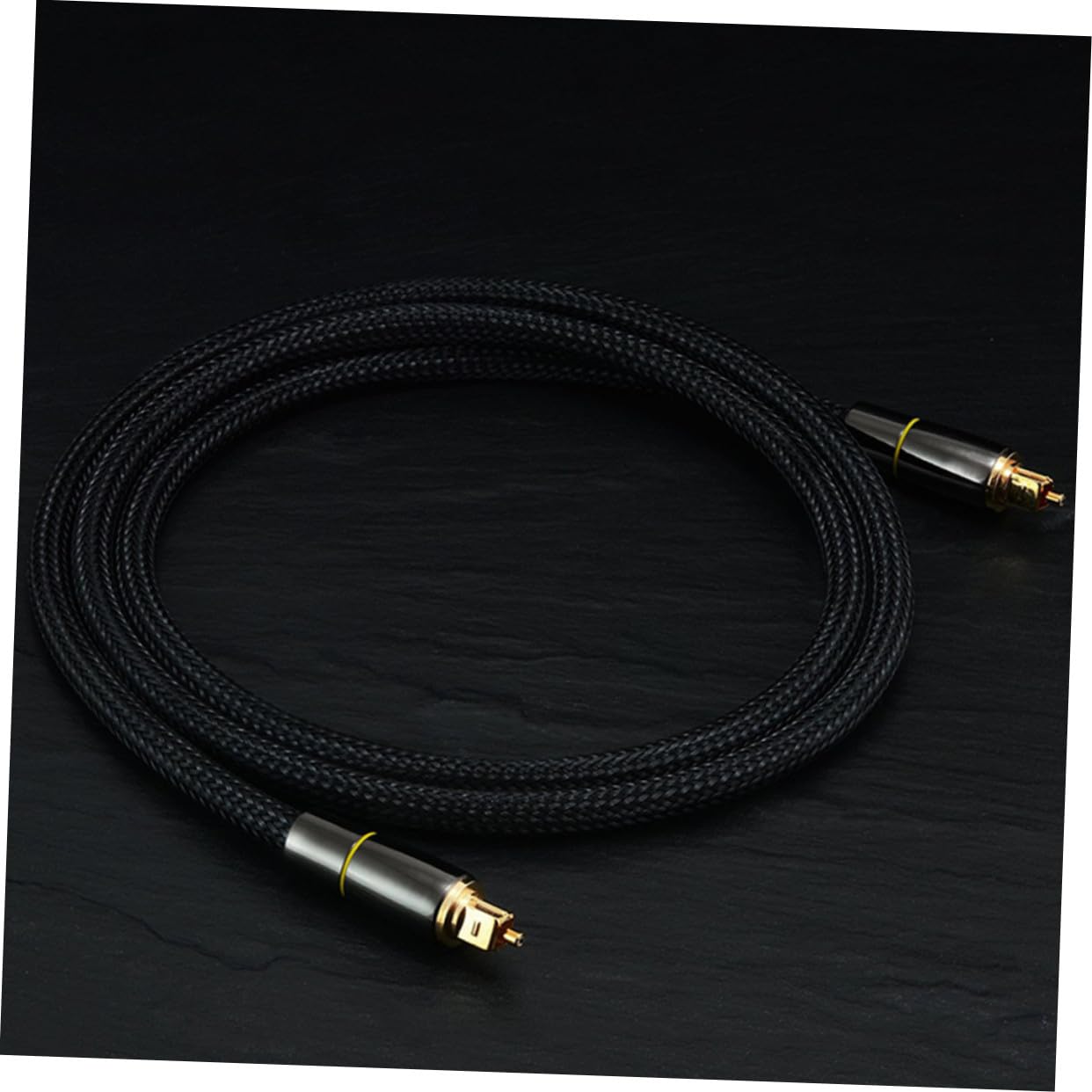 HOMSFOU Cavo Audio Ottico Da Metri Cavo Audio Digitale in Fibra Ottica Connettori Maschio-maschio Placcatura in Oro Schermatura Maglia Intrecciata Ad Alta Densità Corpo in Filo Morbido Res