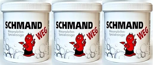 3 X Wasserpfeifen-Spezialreiniger Schmand-Weg! für Bong und Glaspfeifen