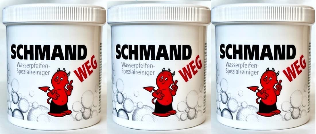 3 x eau Nettoyant spécial Weg de Schmand. Pour Pipes en Verres et narguilés