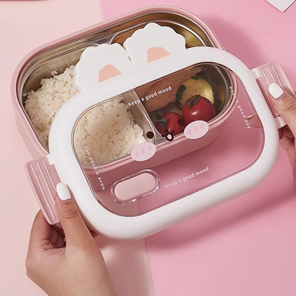 Isolierte, unterteilte Bento-Box aus Edelstahl