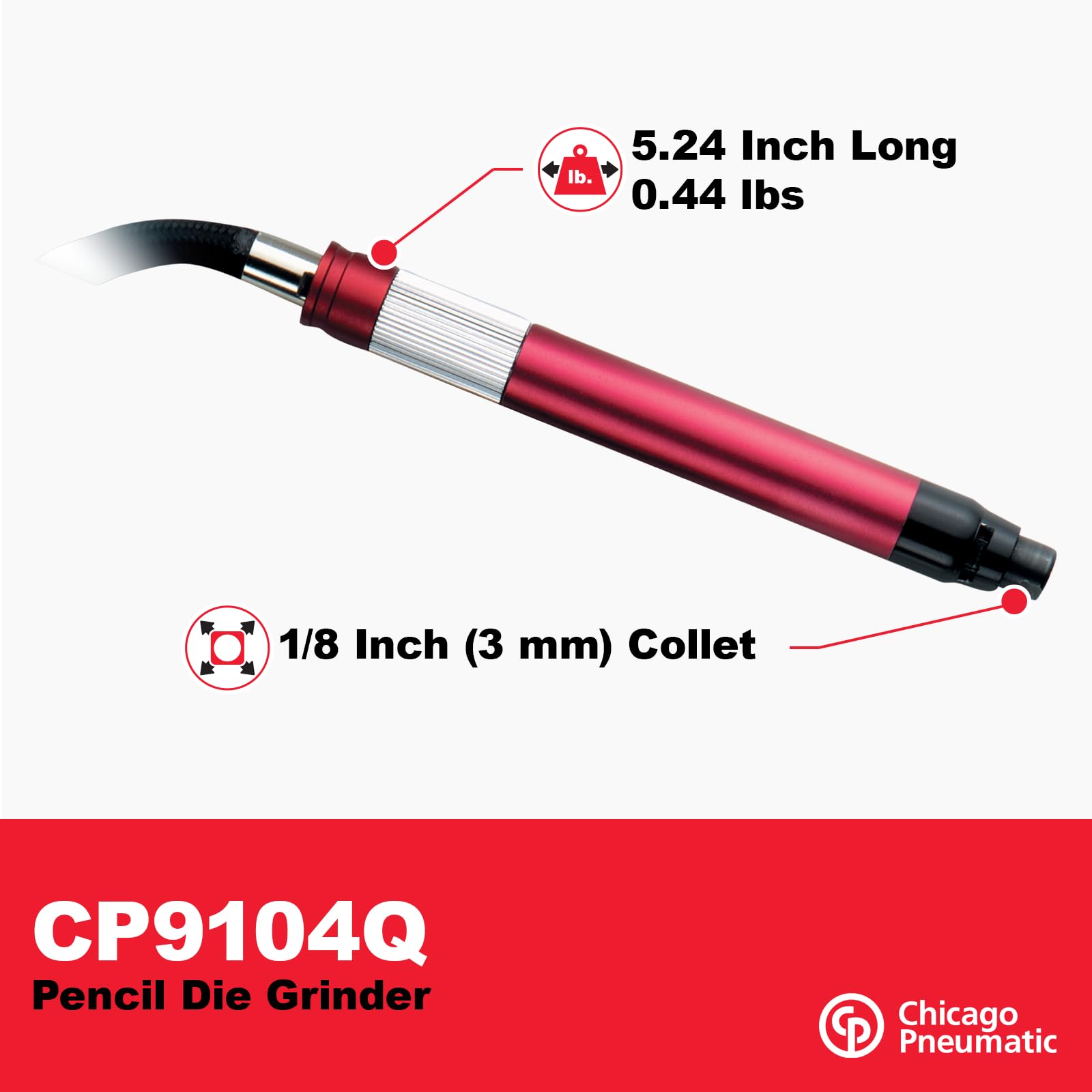 Chicago Pneumatic Air Pencil Die Grinder - Precision Tool -3