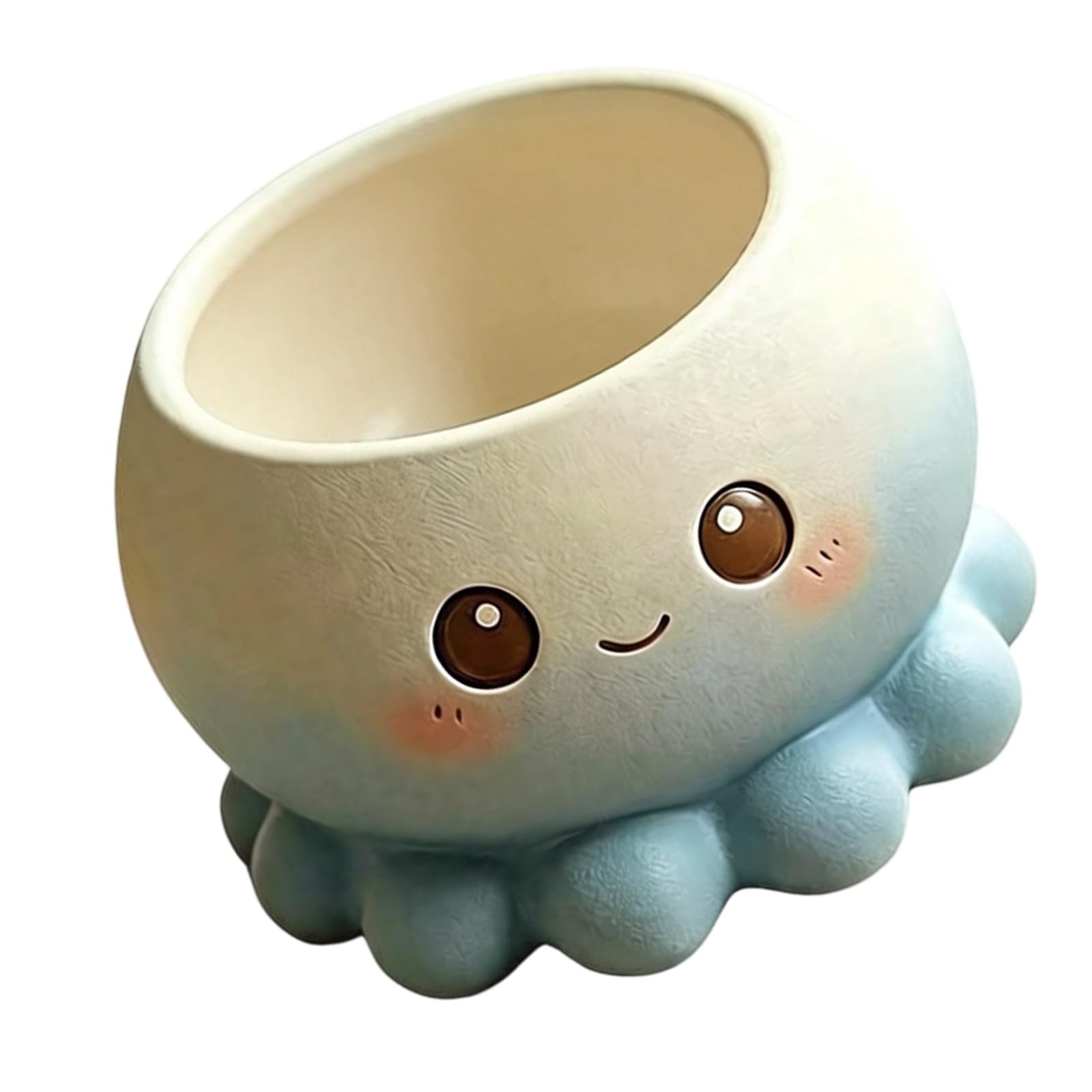 HZGFNBZ Cheerful Miniature Resin Flower Pots Container Featuring Adorable Pet Shape Suitable for Desktop Decoration and Small Plant Resin Plant Container