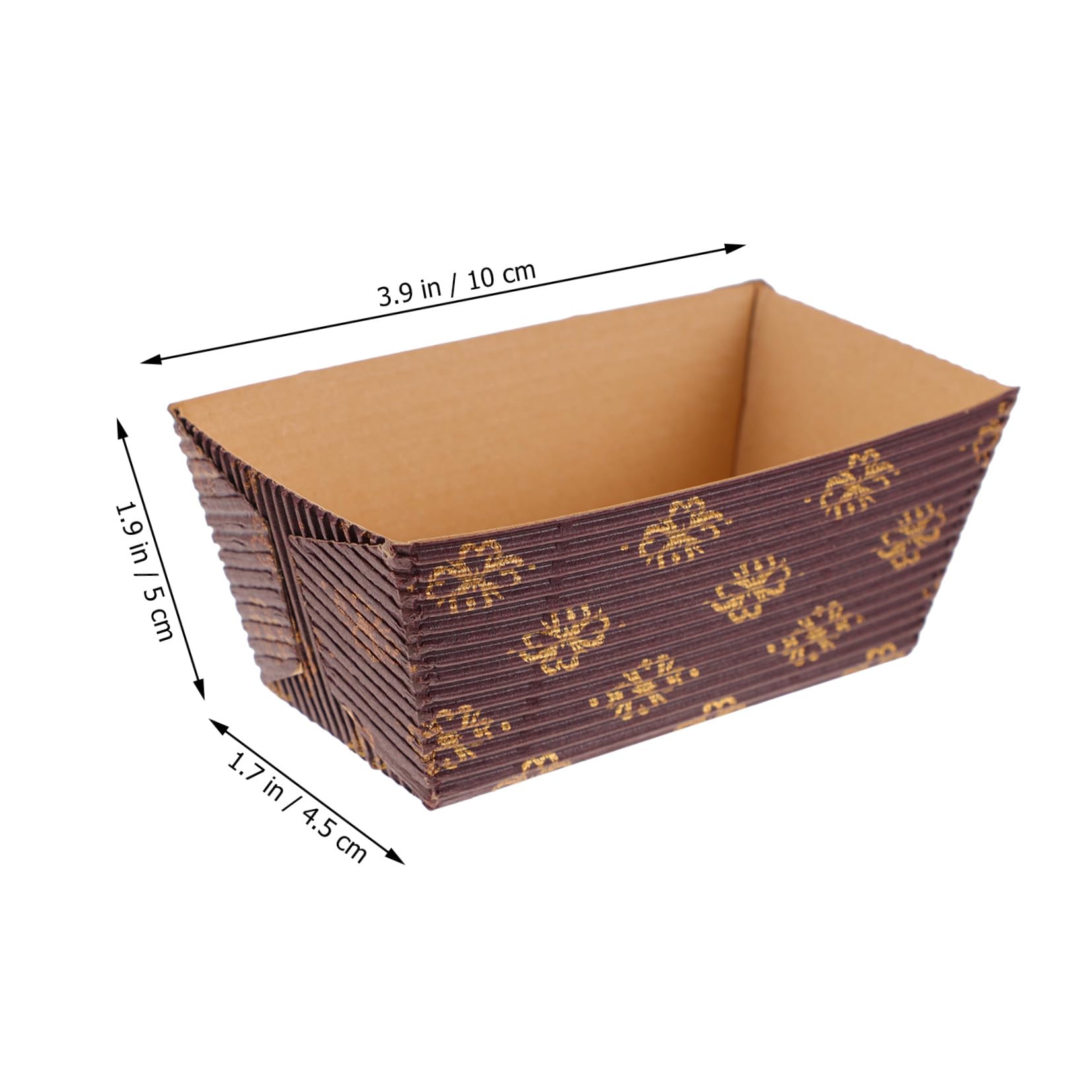 Capacillos para Muffins Rectangulares de Papel 50 Piezas | Desechables, Apilables y Ligeros, para Shop y Weekend, Formato Práctico para Hornear