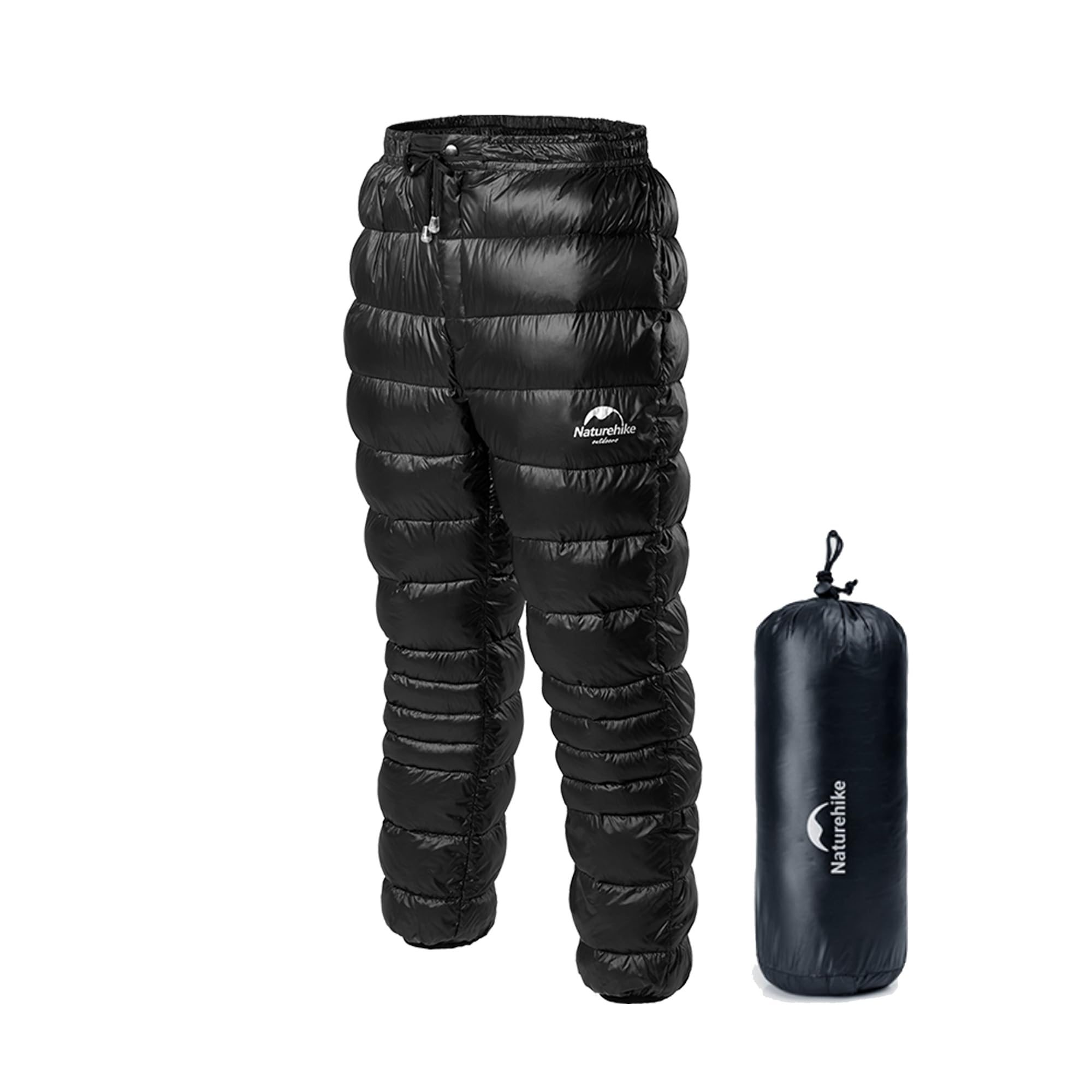 Naturehike Ultraleichte Daunenhose, Gefüllt 90% 750 FPweißer Entenflaum, Geruchs- und fremdstofffrei,Wasserdicht und Winddicht Schneehose, Thermohose Winter für Camping, Bergsteigen