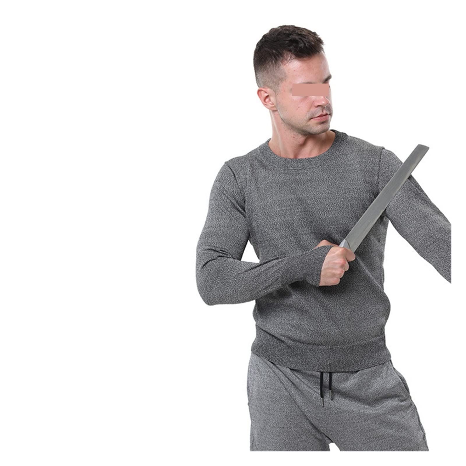 Autodefensa Anti-puñalada Anti corte ropa cuchilla camisetas tácticas hombres resistente a las puñaladas camisa de guardaespaldas policía negocios Tops Alta resistencia(Small)