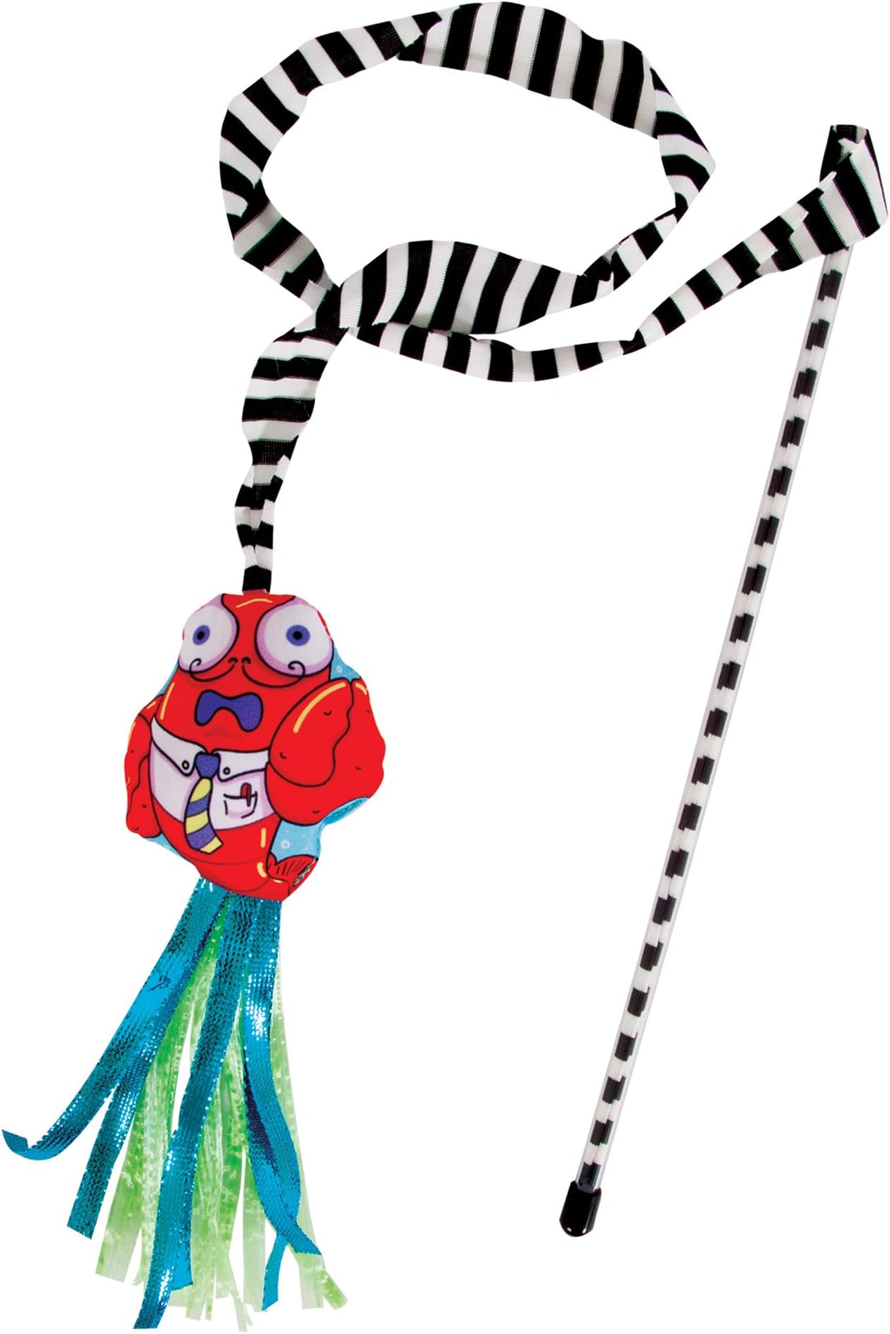 Fat Cat Catfisher Teasers Cat Toy, Craw Dad Wand