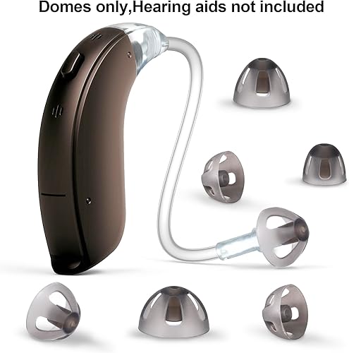 Miniatura 4 de Paquete de 12 cúpulas de audífonos grandes, medianaspequeñas de 0.390.23 pulgadas, audífonos de silicona, kits de repuesto para resound Sure Fit